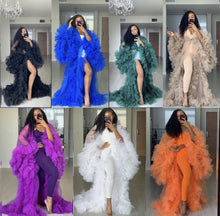 Load image into Gallery viewer, Custom made Tulle Robe in Custom Color
