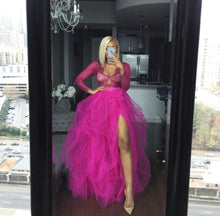 Load image into Gallery viewer, Custom Made Hi-Slit Tulle Skirt