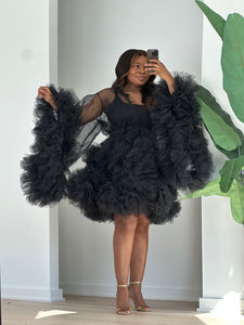 Custom made Mini Tulle Robe