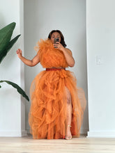 Load image into Gallery viewer, Custom made Burnt orange skirt set
