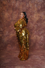 Load image into Gallery viewer, Party Romance Gold Jumpsuit
