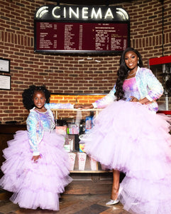 Wendy Osefo (Real Housewives of Patomac) in our Exaggerated Mommy and Me Skirt Set