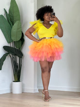 Load image into Gallery viewer, Sunrise mini skirt set
