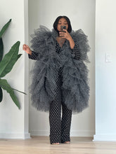 Load image into Gallery viewer, Black Polkadot Power Suit
