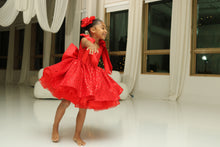 Load image into Gallery viewer, Custom made Kids Red sequins dress
