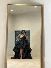 Load image into Gallery viewer, Black Organza beaded dress
