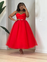 Load image into Gallery viewer, Romance Red Tulle Dress
