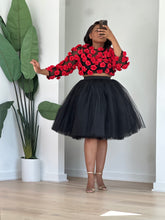 Load image into Gallery viewer, Midnight Rosette Tulle Set

