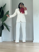 Load image into Gallery viewer, White Polkadot Tulle Power Suit
