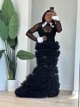 Load image into Gallery viewer, Suited Mermaid tulle dress with a twist
