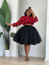 Load image into Gallery viewer, Midnight Rosette Tulle Set
