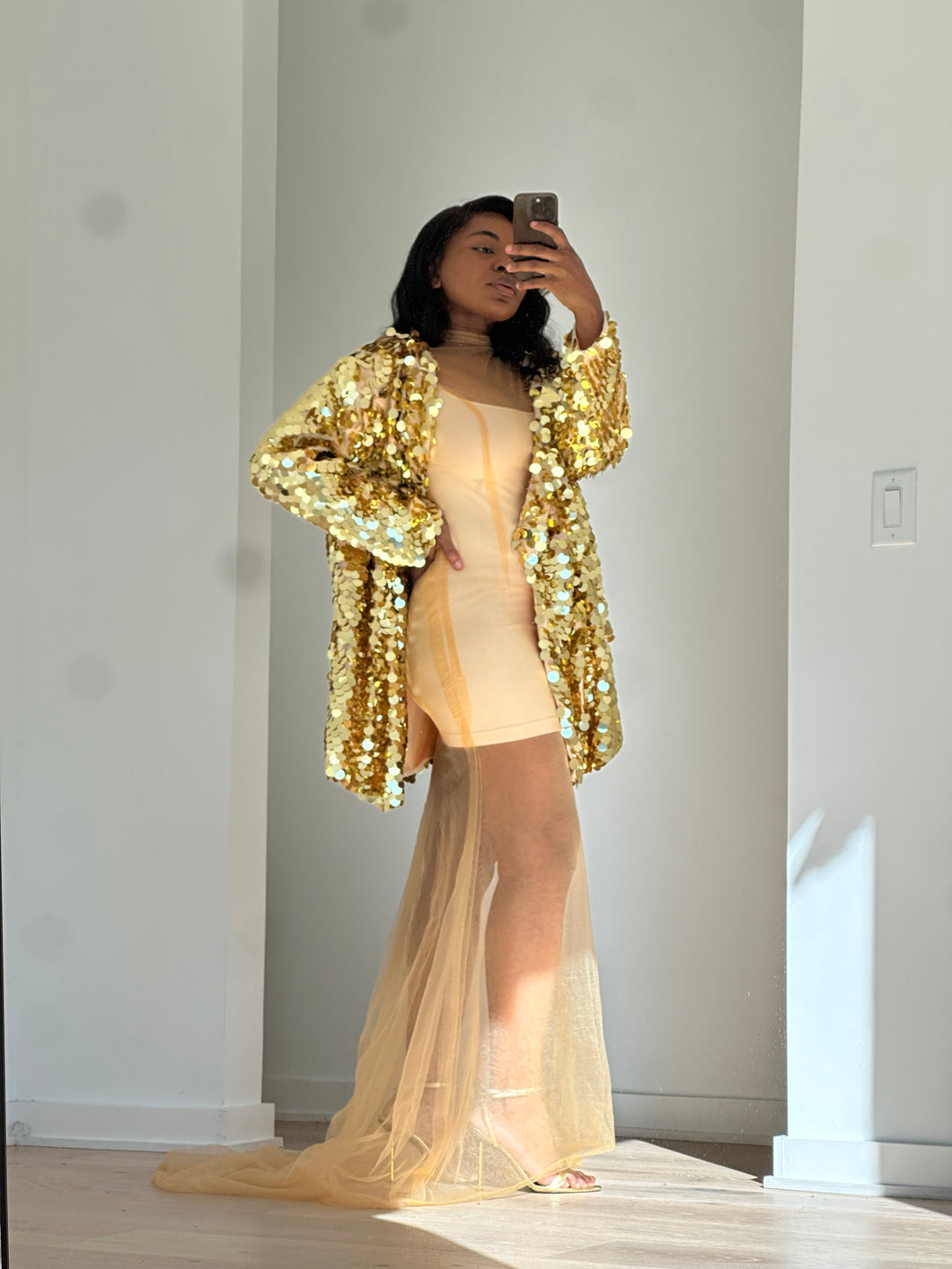 sheer dress with sequins Sequins and Sheer Dress Set 18