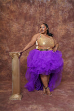 Load image into Gallery viewer, Royalty Hi low Skirt Set
