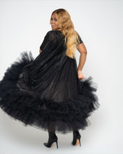 Load image into Gallery viewer, Black Hi Low Hem Line Dress
