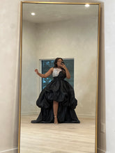 Load image into Gallery viewer, Black Organza beaded dress
