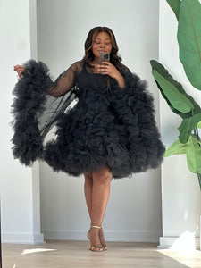 Custom made Mini Tulle Robe