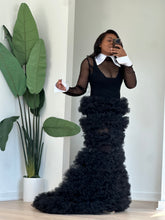 Load image into Gallery viewer, Suited Mermaid tulle dress with a twist
