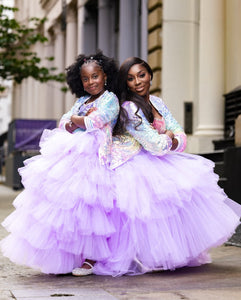 Wendy Osefo (Real Housewives of Patomac) in our Exaggerated Mommy and Me Skirt Set