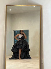 Load image into Gallery viewer, Black Organza beaded dress
