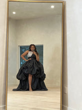 Load image into Gallery viewer, Black Organza beaded dress
