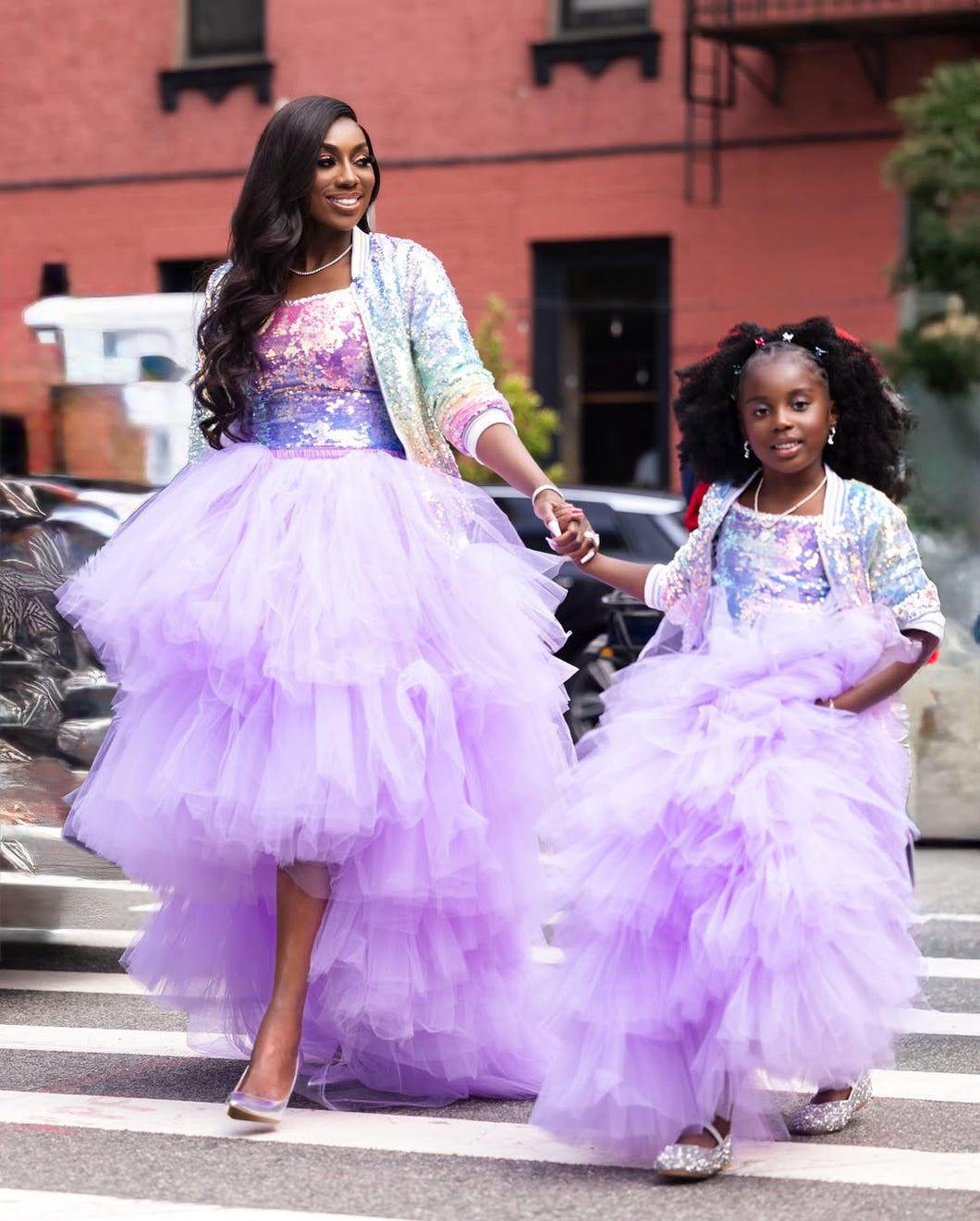 Wendy Osefo (Real Housewives of Patomac) in our Exaggerated Mommy and Me Skirt Set