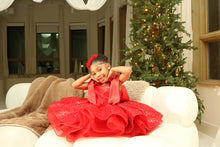 Load image into Gallery viewer, Custom made Kids Red sequins dress
