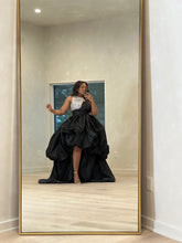 Load image into Gallery viewer, Black Organza beaded dress
