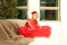 Load image into Gallery viewer, Custom made Kids Red sequins dress
