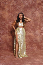 Load image into Gallery viewer, Party Romance Sequins Skirt set
