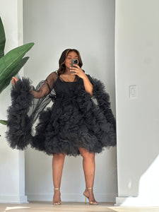 Custom made Mini Tulle Robe