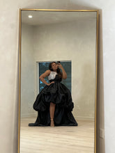 Load image into Gallery viewer, Black Organza beaded dress
