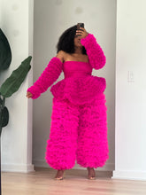 Load image into Gallery viewer, Zainab Tulle Peplum Top
