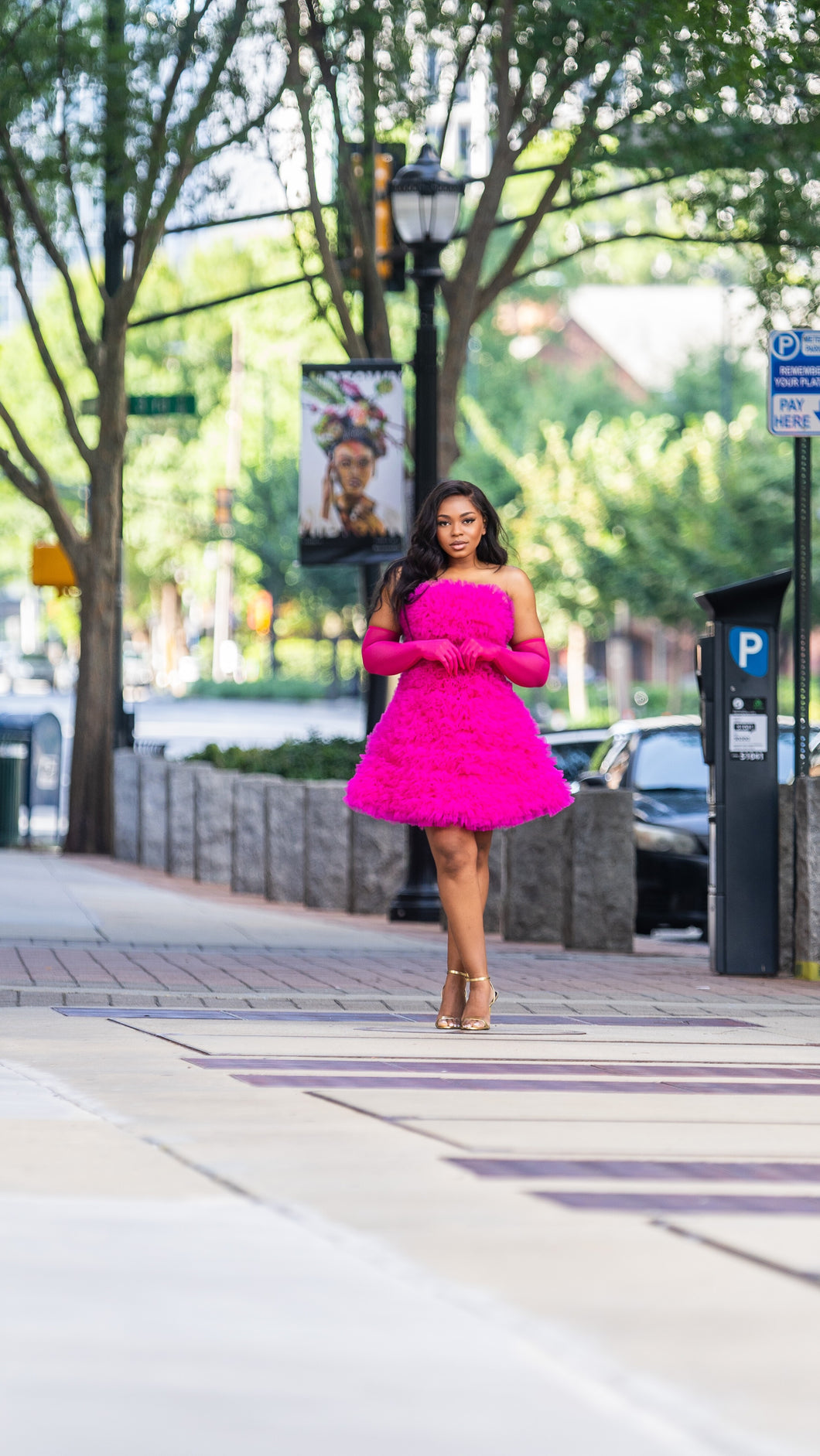 Tickle me pink Tulle Dress