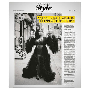 Natasha Rothwell in Tulle Robe with Train