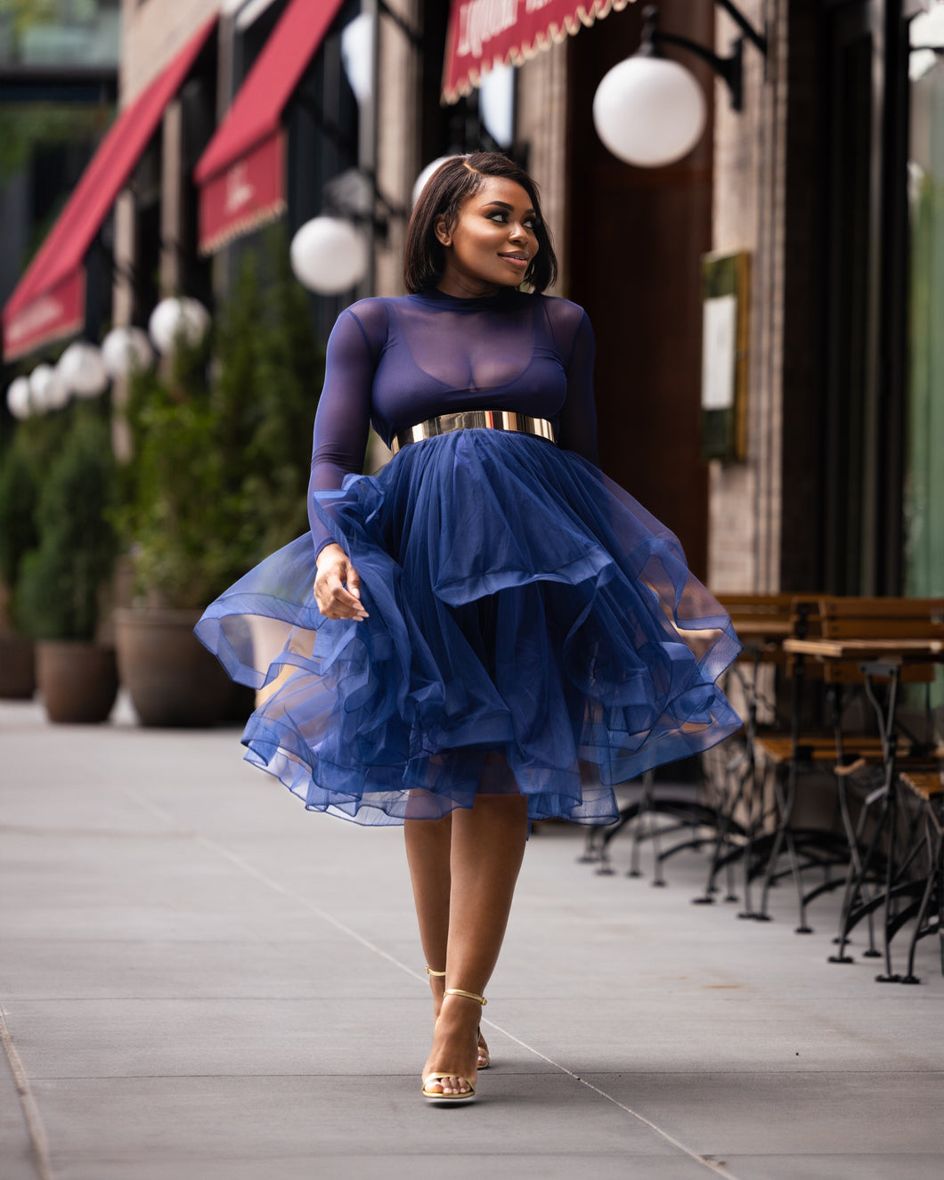 Fall Navy Blue Skirt Set – Oyemwen