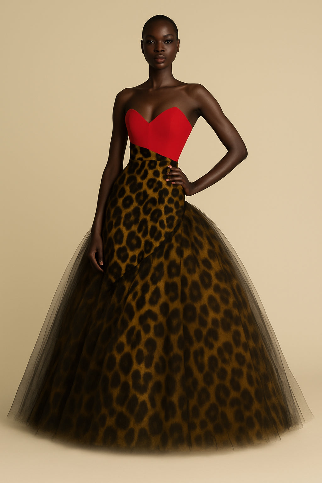 Leopard Luxe Tulle Ballgown