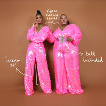 Load image into Gallery viewer, Custom Birthday Jumpsuit in Pink
