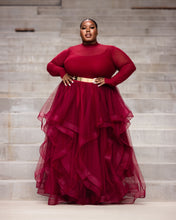 Load image into Gallery viewer, Fall Ruby Turtleneck Skirt Set
