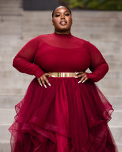 Load image into Gallery viewer, Fall Ruby Turtleneck Skirt Set
