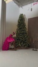 Load and play video in Gallery viewer, Custom made kids Hot pink sequins dress
