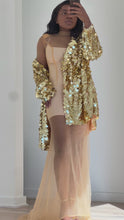 Load and play video in Gallery viewer, Sequins and Sheer Dress Set

