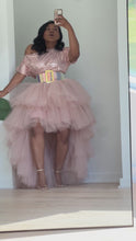 Load and play video in Gallery viewer, Mauve Pink Orchid Sequins Skirt Set
