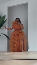 Load and play video in Gallery viewer, Custom made Burnt orange skirt set
