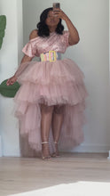 Load and play video in Gallery viewer, Mauve Pink Orchid Sequins Skirt Set
