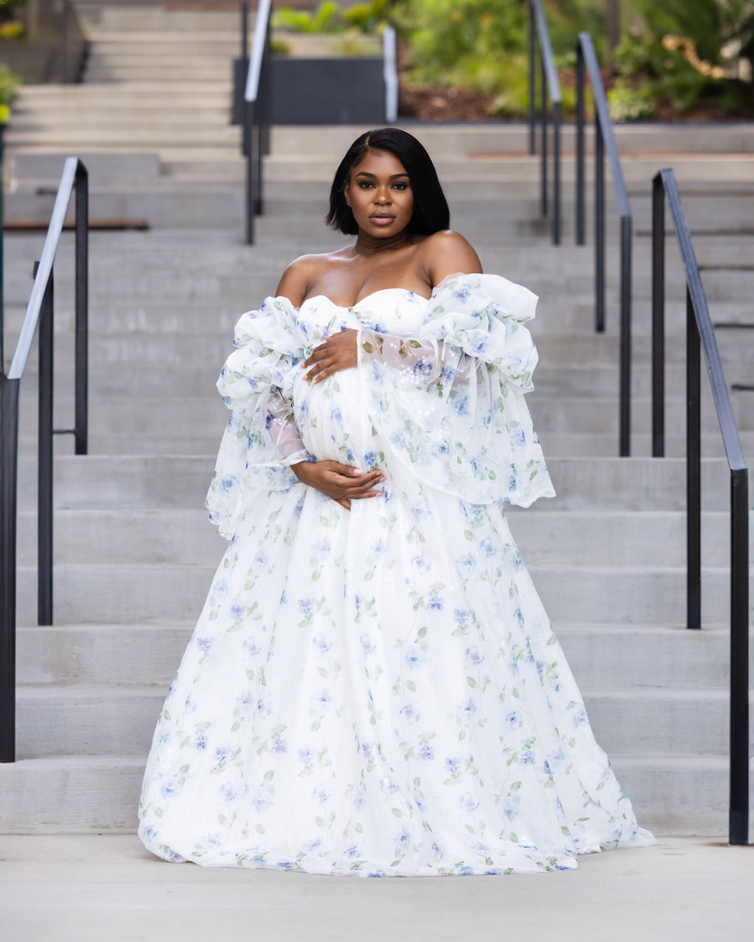 Blue Floral Dress