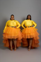 Load image into Gallery viewer, Custom made Sunrise Ombre Orchid skirt set
