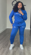Load and play video in Gallery viewer, Royal Blue Luxe Leisure Sweat Set
