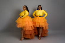 Load image into Gallery viewer, Custom made Sunrise Ombre Orchid skirt set
