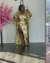 Load and play video in Gallery viewer, Custom Birthday Dress in Gold
