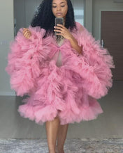 Load and play video in Gallery viewer, Custom made Mini Tulle Robe
